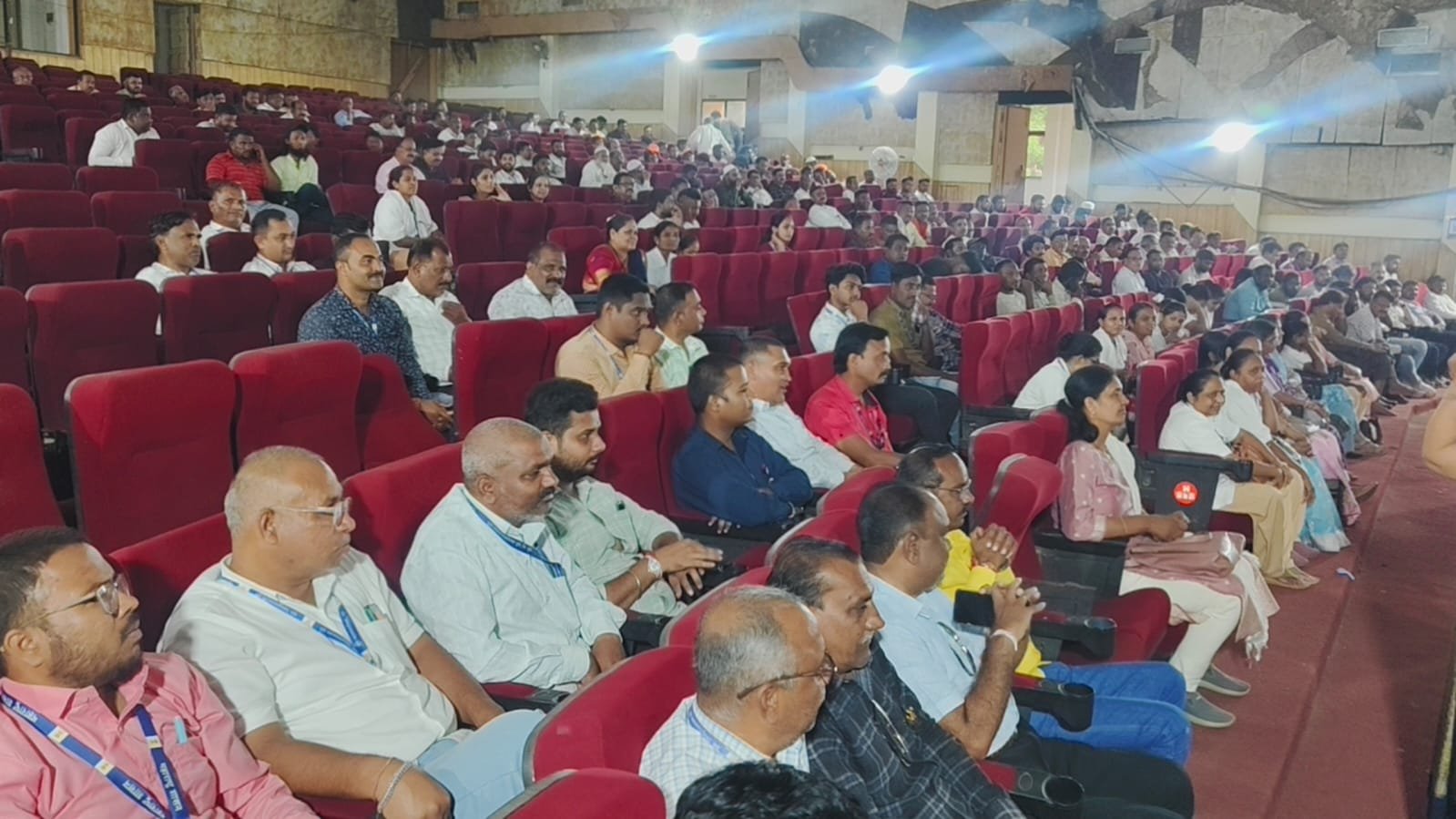 Community participants attending an awareness initiative by PRAYAGAM BAHUUDDHESHIYA SANSTHA